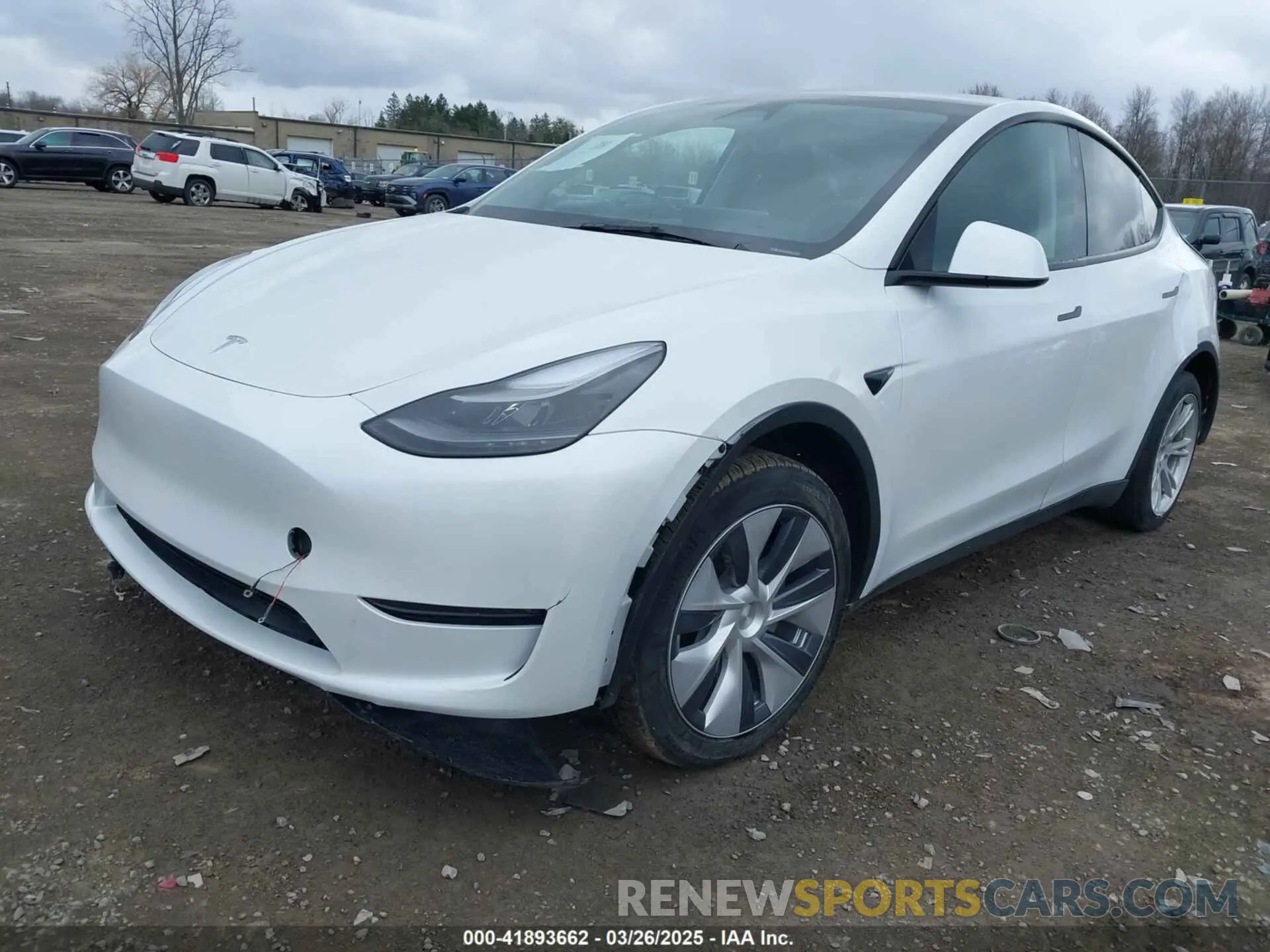 2 fotografías del automóvil dañado 7SAYGAEE2PF915374 TESLA MODEL Y 2023