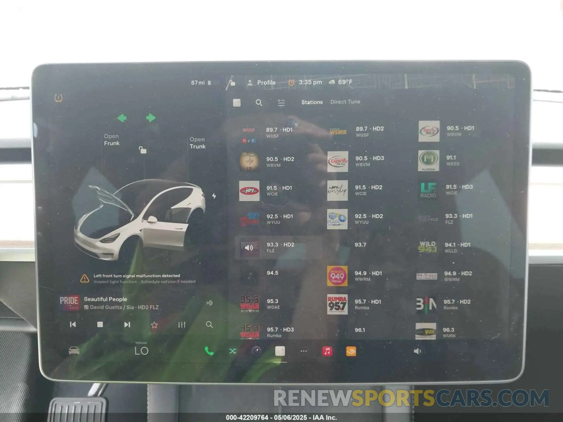 17 fotografías del automóvil dañado 7SAYGAEE3PF907784 TESLA MODEL Y 2023