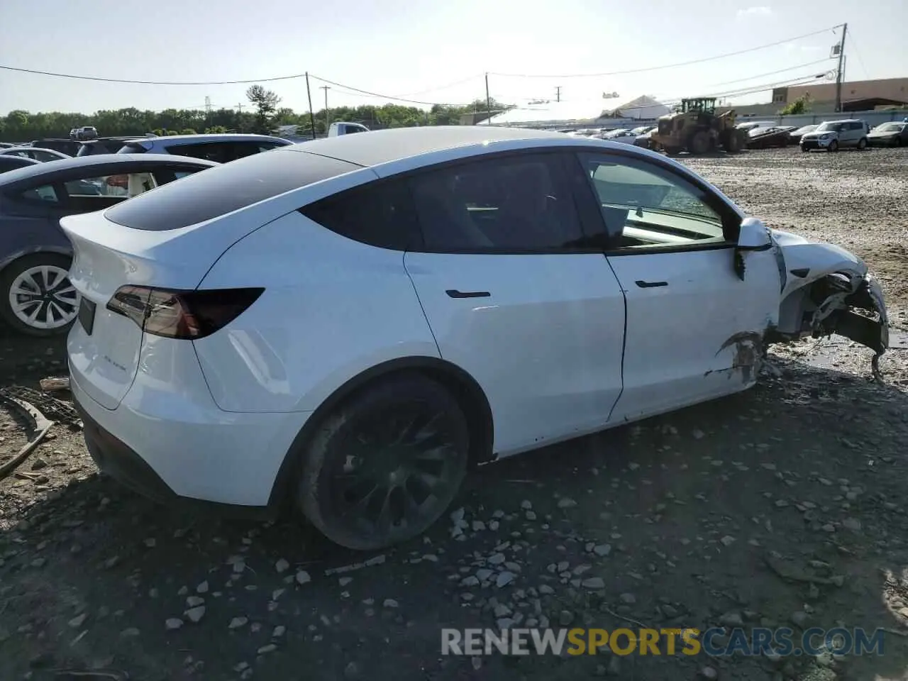 3 fotografías del automóvil dañado 7SAYGAEE3PF958542 TESLA MODEL Y 2023