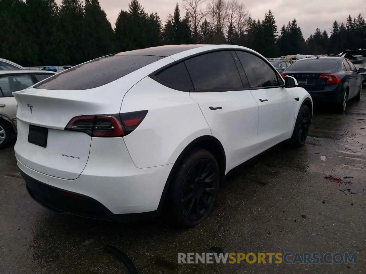 3 fotografías del automóvil dañado 7SAYGAEE4PF599993 TESLA MODEL Y 2023