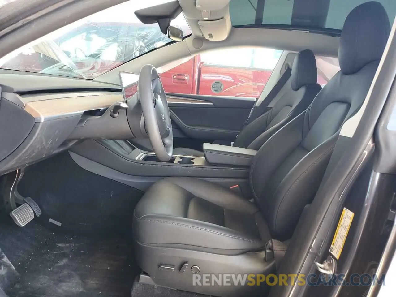 7 fotografías del automóvil dañado 7SAYGAEE4PF832044 TESLA MODEL Y 2023
