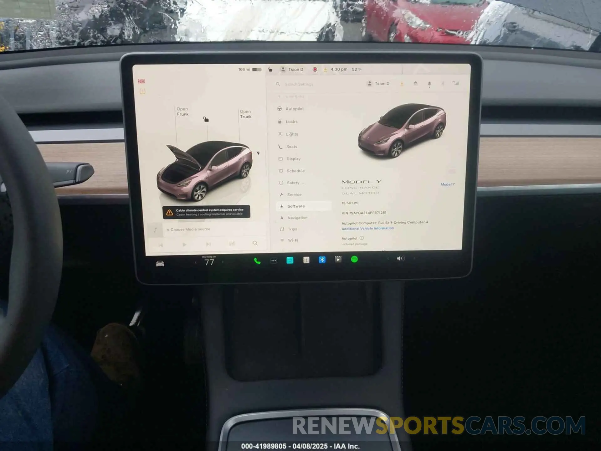 19 fotografías del automóvil dañado 7SAYGAEE4PF871281 TESLA MODEL Y 2023