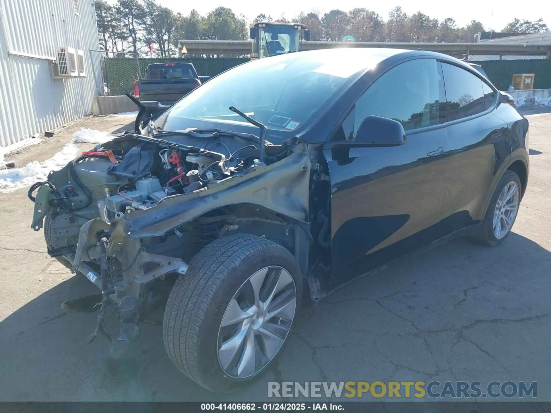 2 fotografías del automóvil dañado 7SAYGAEE4PF929339 TESLA MODEL Y 2023