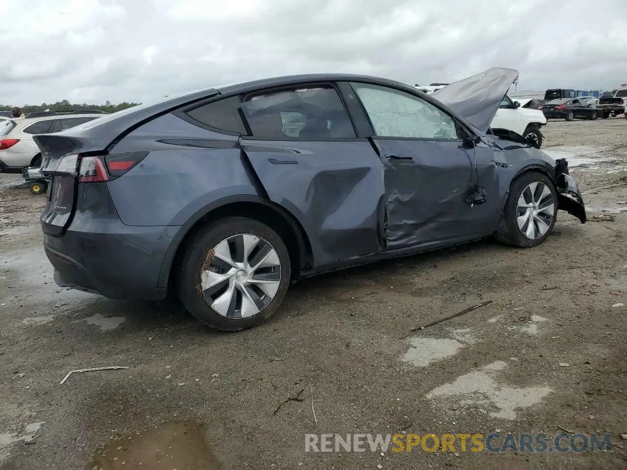 3 fotografías del automóvil dañado 7SAYGAEE4PF966567 TESLA MODEL Y 2023