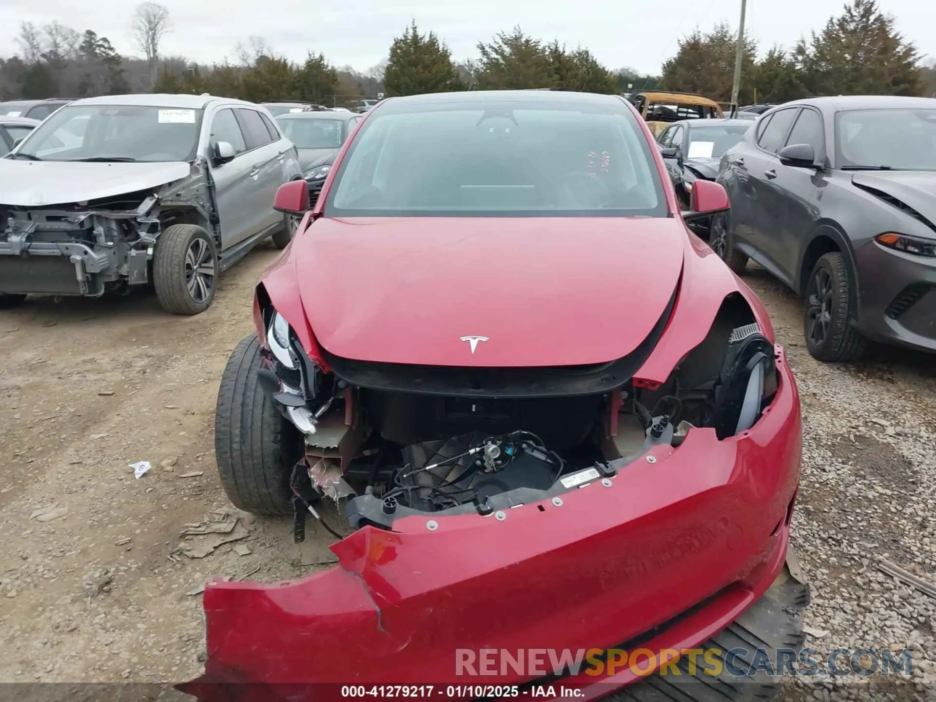 13 fotografías del automóvil dañado 7SAYGAEE5PF615828 TESLA MODEL Y 2023