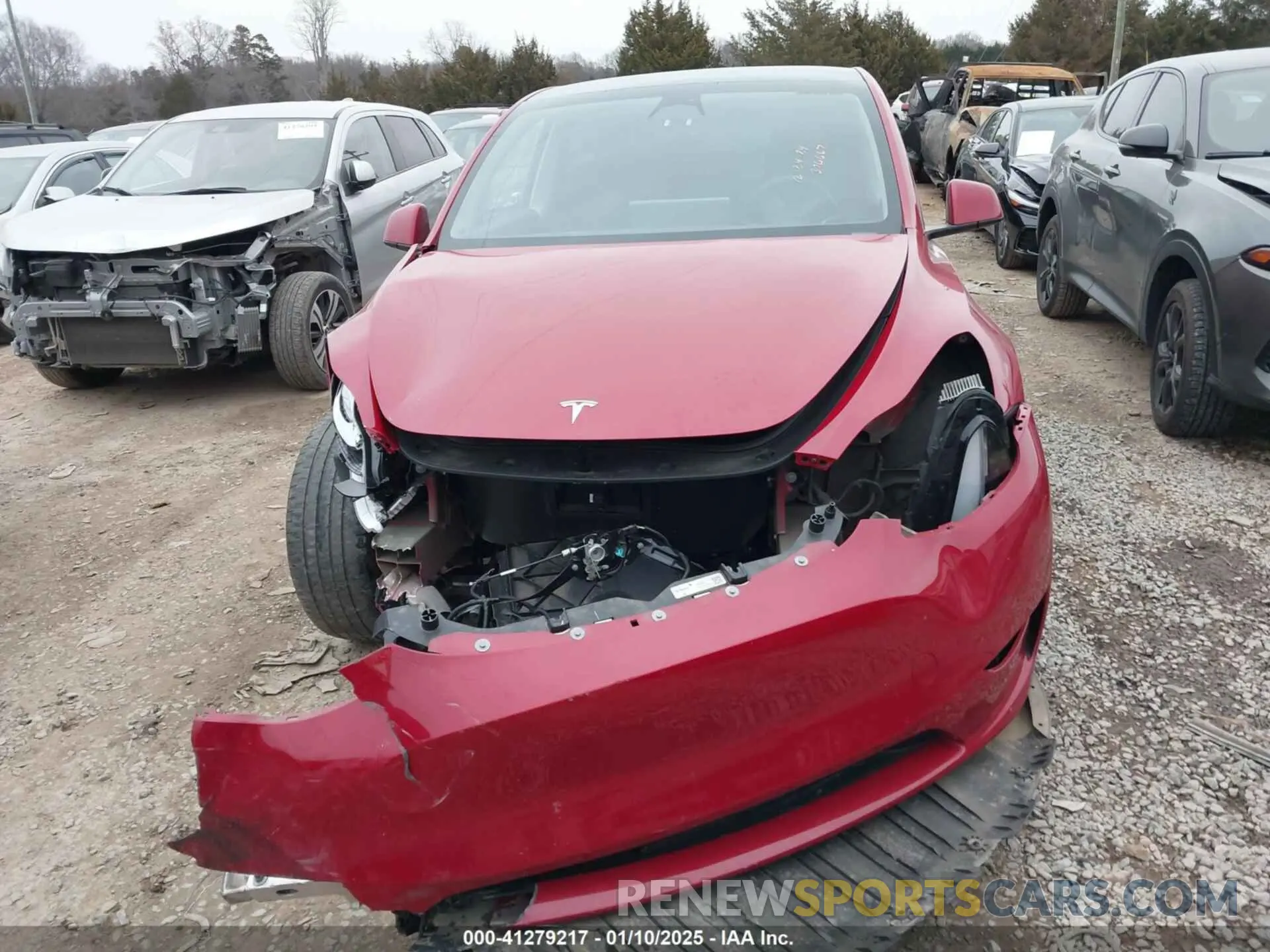 6 fotografías del automóvil dañado 7SAYGAEE5PF615828 TESLA MODEL Y 2023