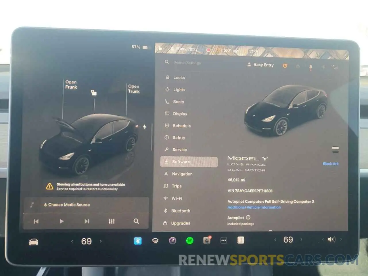 9 fotografías del automóvil dañado 7SAYGAEE5PF711801 TESLA MODEL Y 2023