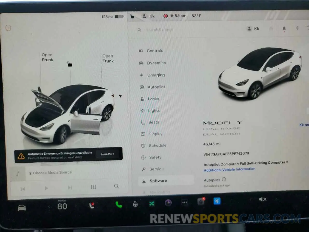 9 fotografías del automóvil dañado 7SAYGAEE5PF743079 TESLA MODEL Y 2023
