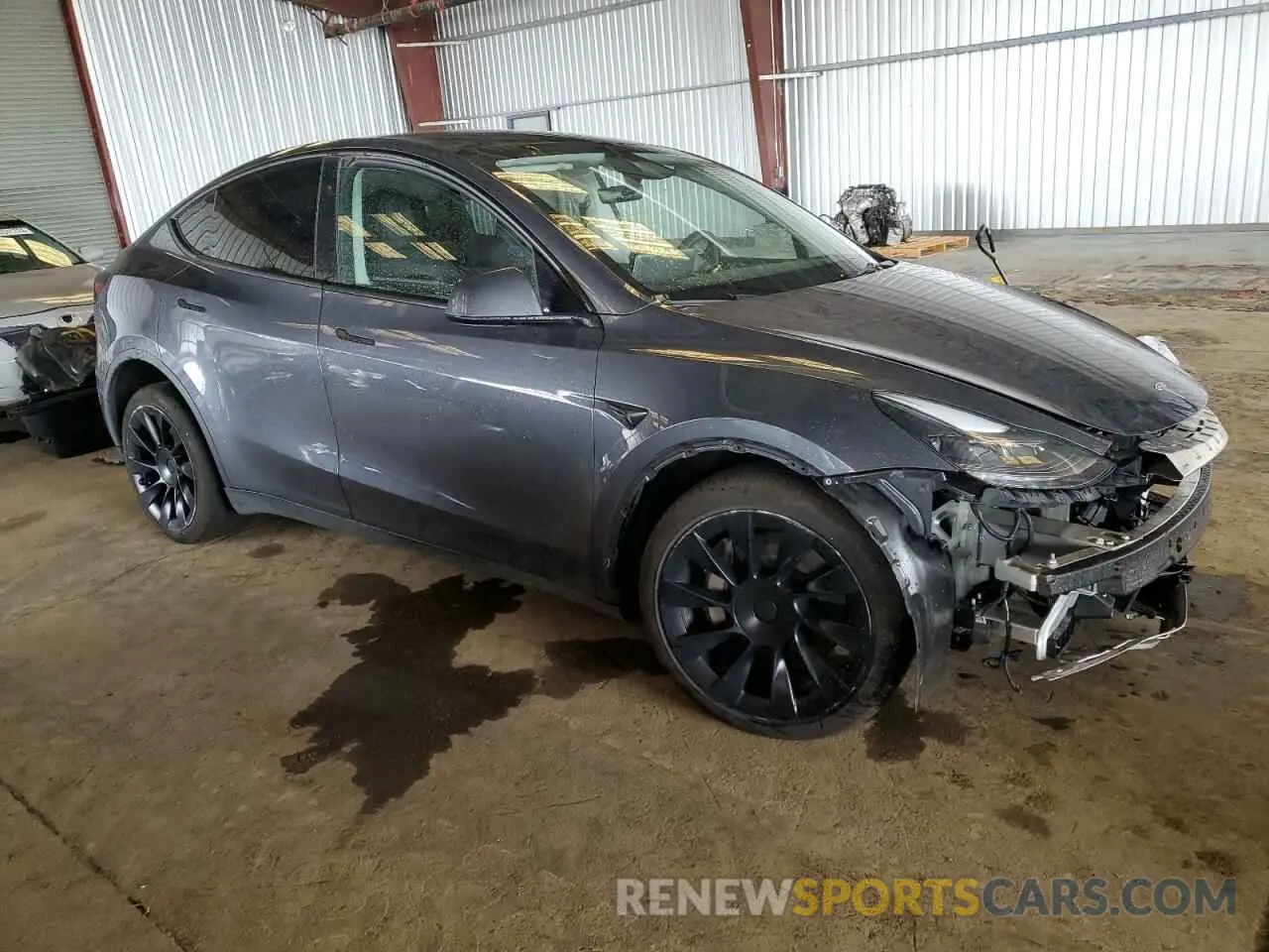 4 fotografías del automóvil dañado 7SAYGAEE5PF838581 TESLA MODEL Y 2023