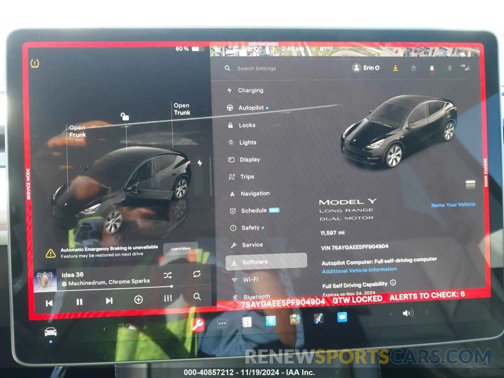 18 fotografías del automóvil dañado 7SAYGAEE5PF904904 TESLA MODEL Y 2023