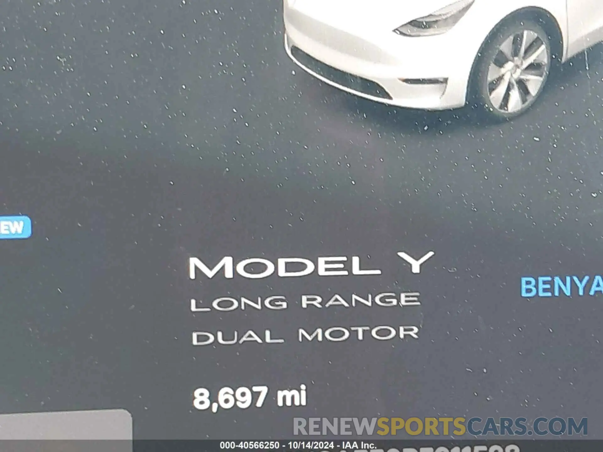 7 fotografías del automóvil dañado 7SAYGAEE6PF611528 TESLA MODEL Y 2023