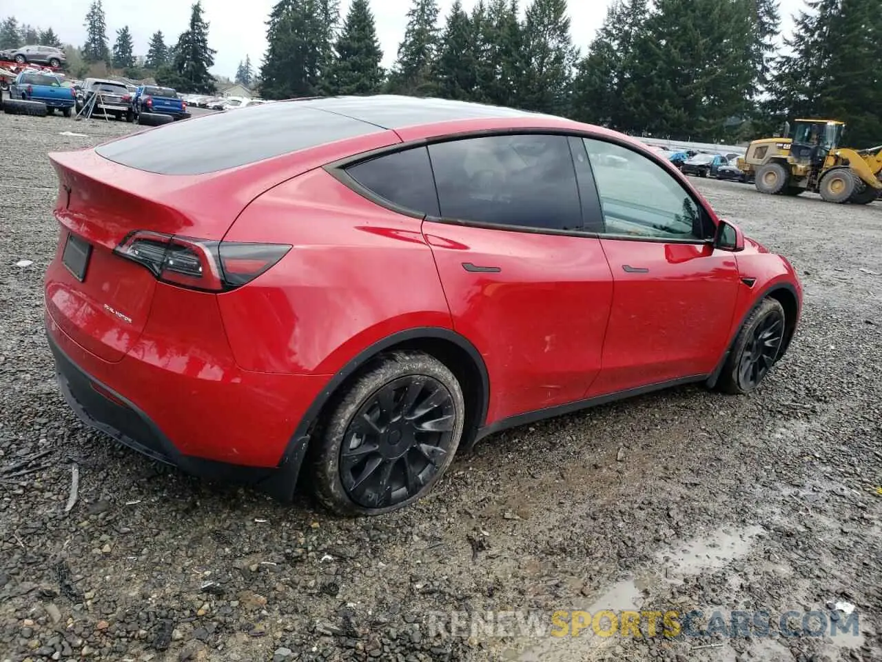 3 fotografías del automóvil dañado 7SAYGAEE6PF639779 TESLA MODEL Y 2023