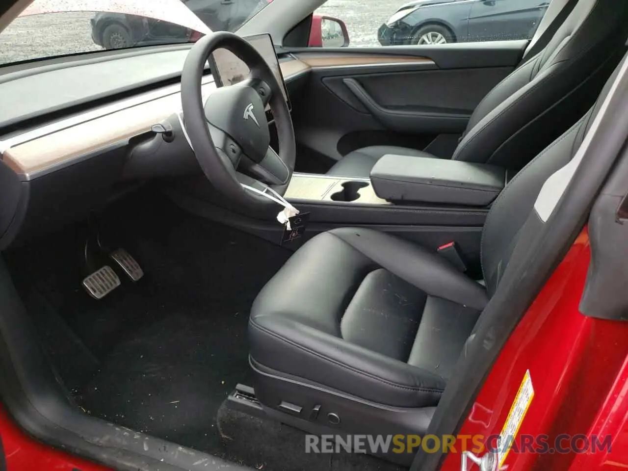 7 fotografías del automóvil dañado 7SAYGAEE6PF639779 TESLA MODEL Y 2023