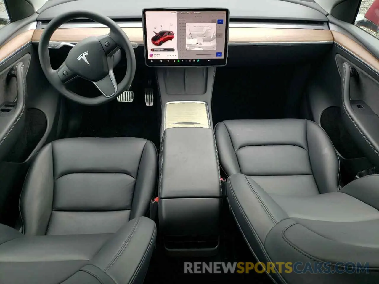 8 fotografías del automóvil dañado 7SAYGAEE6PF639779 TESLA MODEL Y 2023