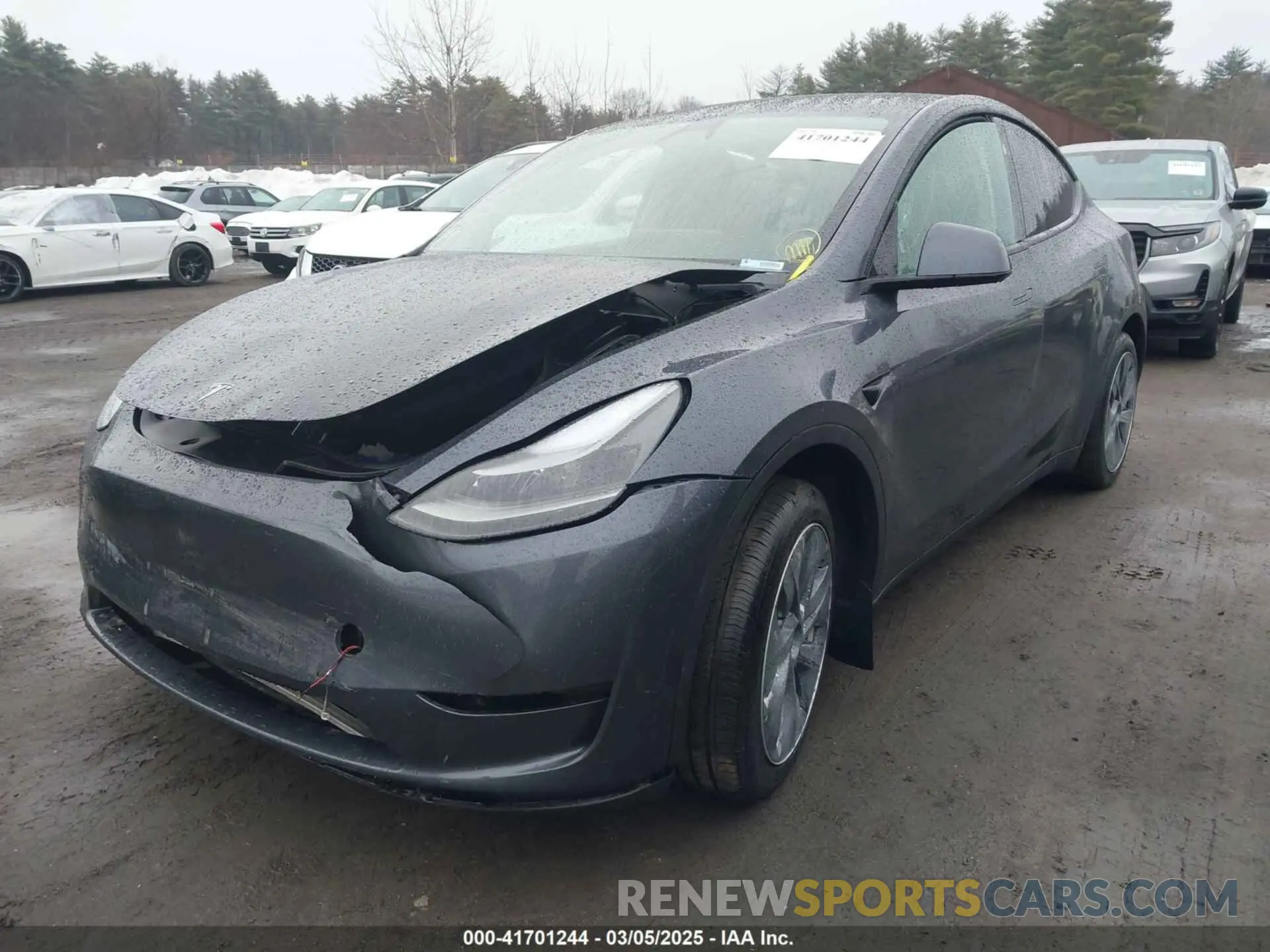 2 fotografías del automóvil dañado 7SAYGAEE6PF850027 TESLA MODEL Y 2023
