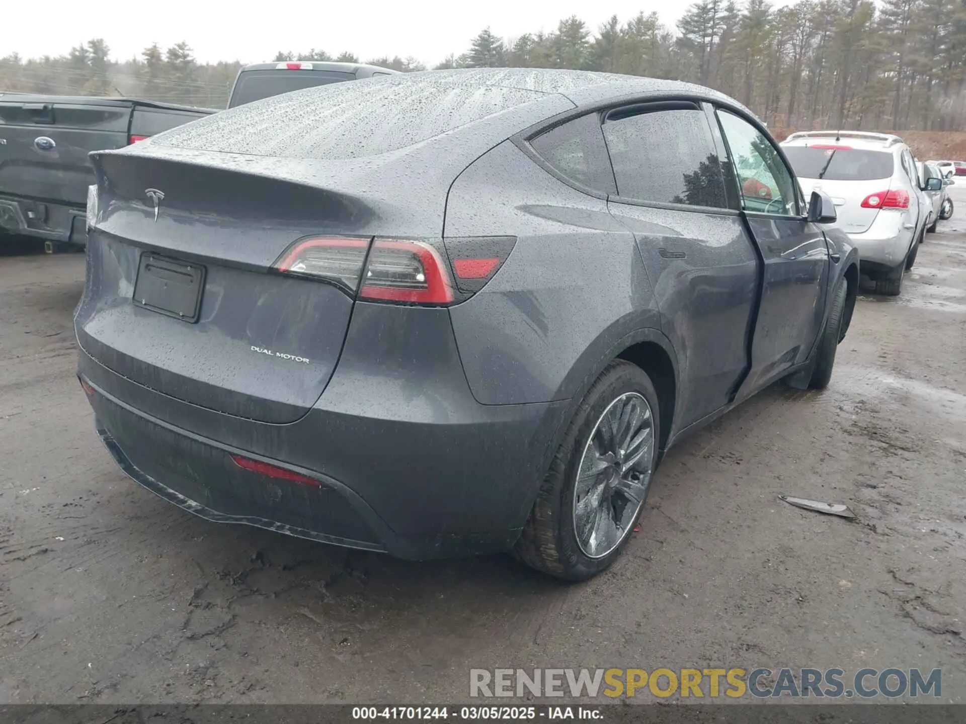 4 fotografías del automóvil dañado 7SAYGAEE6PF850027 TESLA MODEL Y 2023