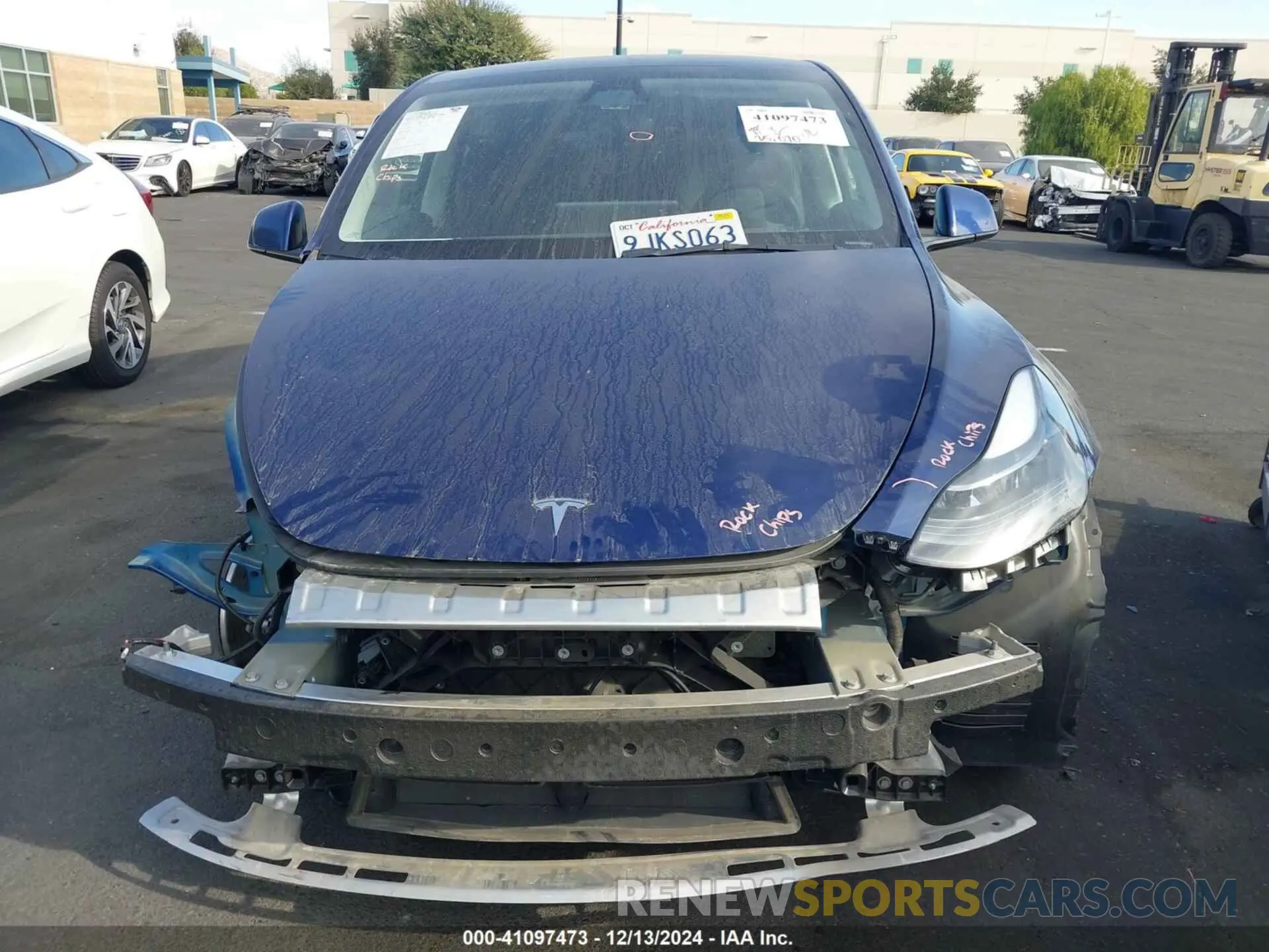 13 fotografías del automóvil dañado 7SAYGAEE6PF892570 TESLA MODEL Y 2023