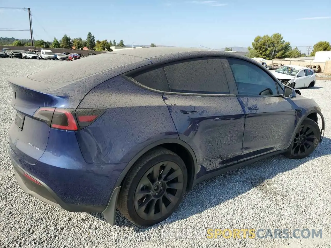 3 fotografías del automóvil dañado 7SAYGAEE7PF596165 TESLA MODEL Y 2023