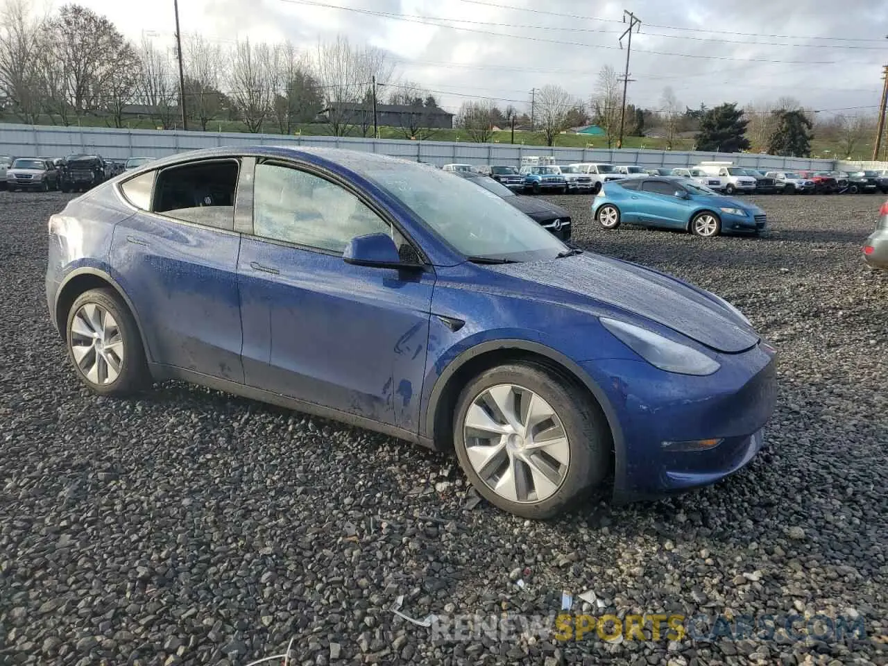 4 fotografías del automóvil dañado 7SAYGAEE7PF824973 TESLA MODEL Y 2023
