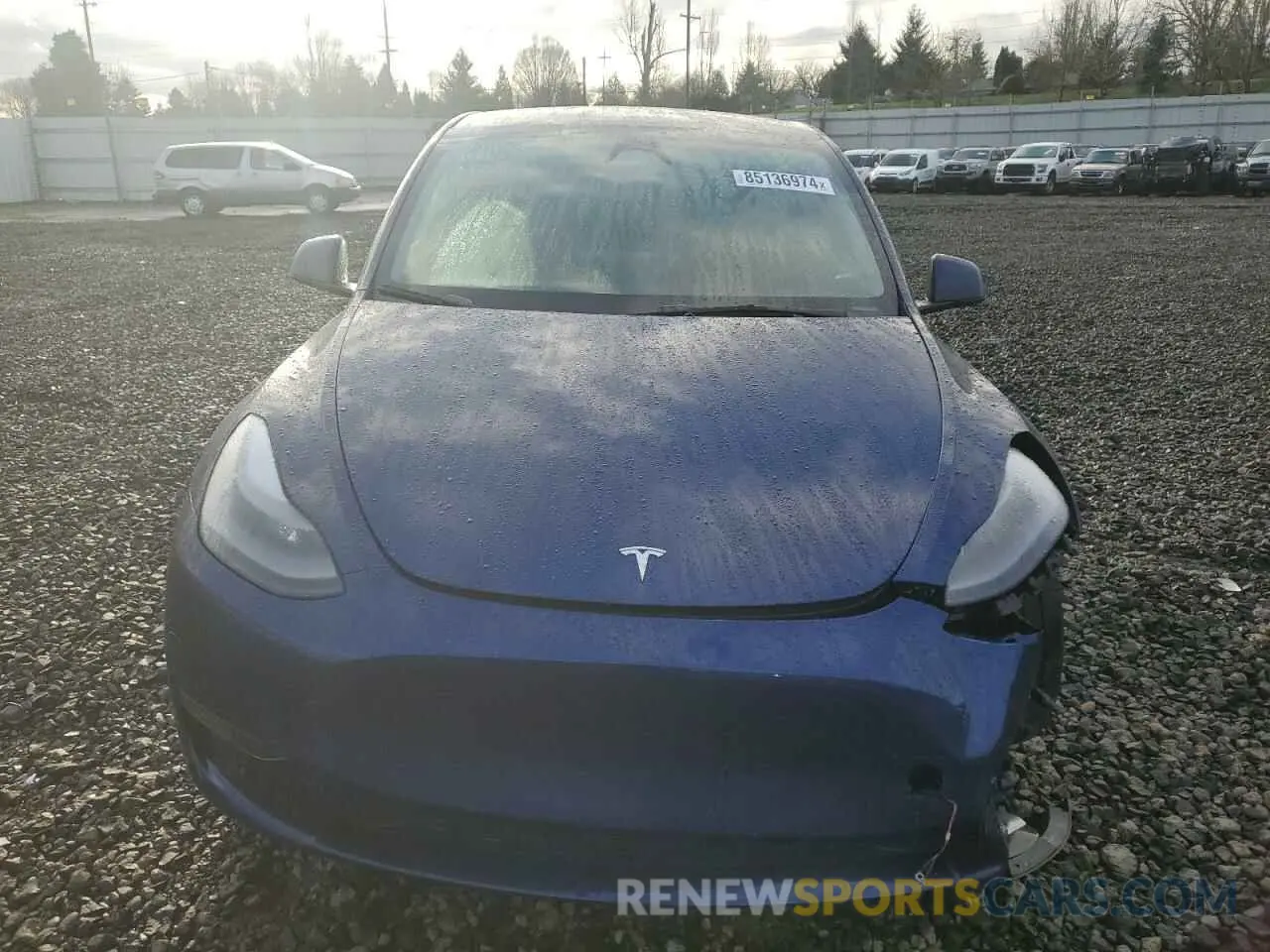 5 fotografías del automóvil dañado 7SAYGAEE7PF824973 TESLA MODEL Y 2023
