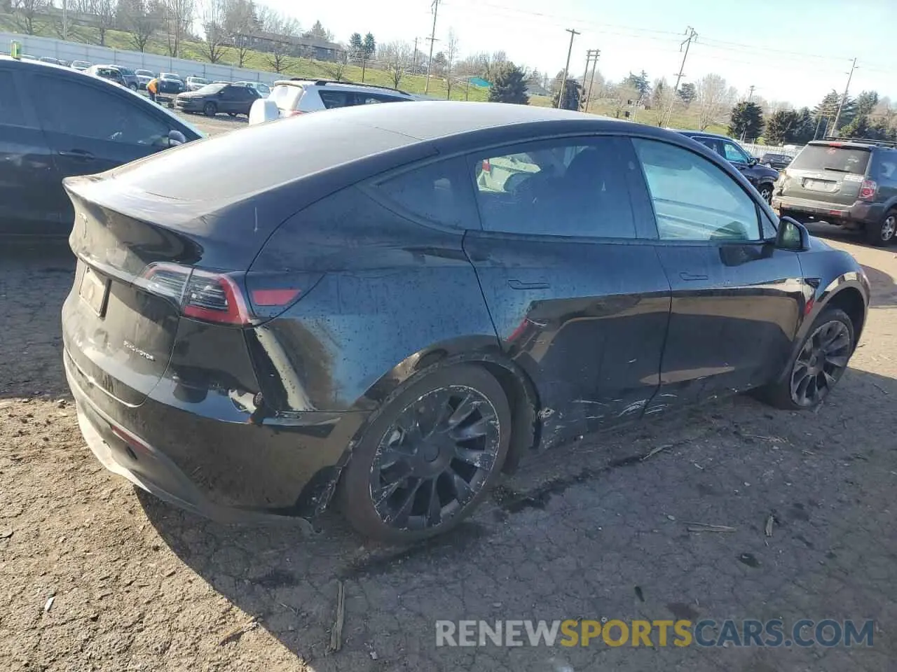 3 fotografías del automóvil dañado 7SAYGAEE7PF859030 TESLA MODEL Y 2023