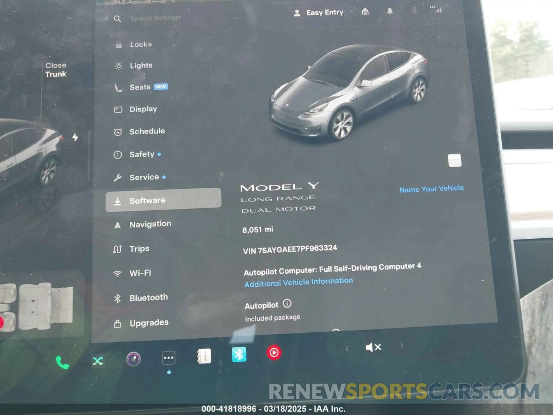 7 fotografías del automóvil dañado 7SAYGAEE7PF963324 TESLA MODEL Y 2023