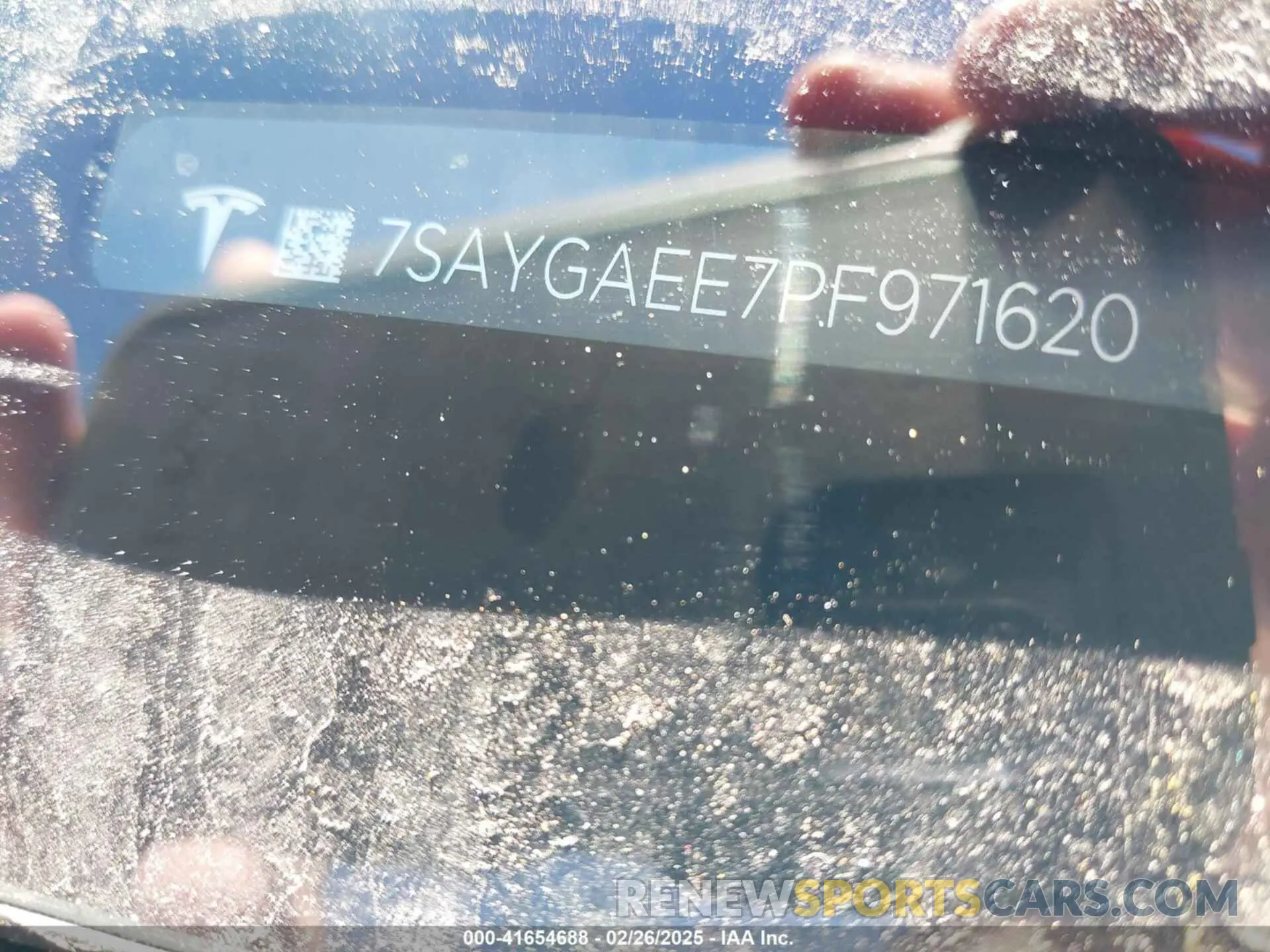 9 fotografías del automóvil dañado 7SAYGAEE7PF971620 TESLA MODEL Y 2023