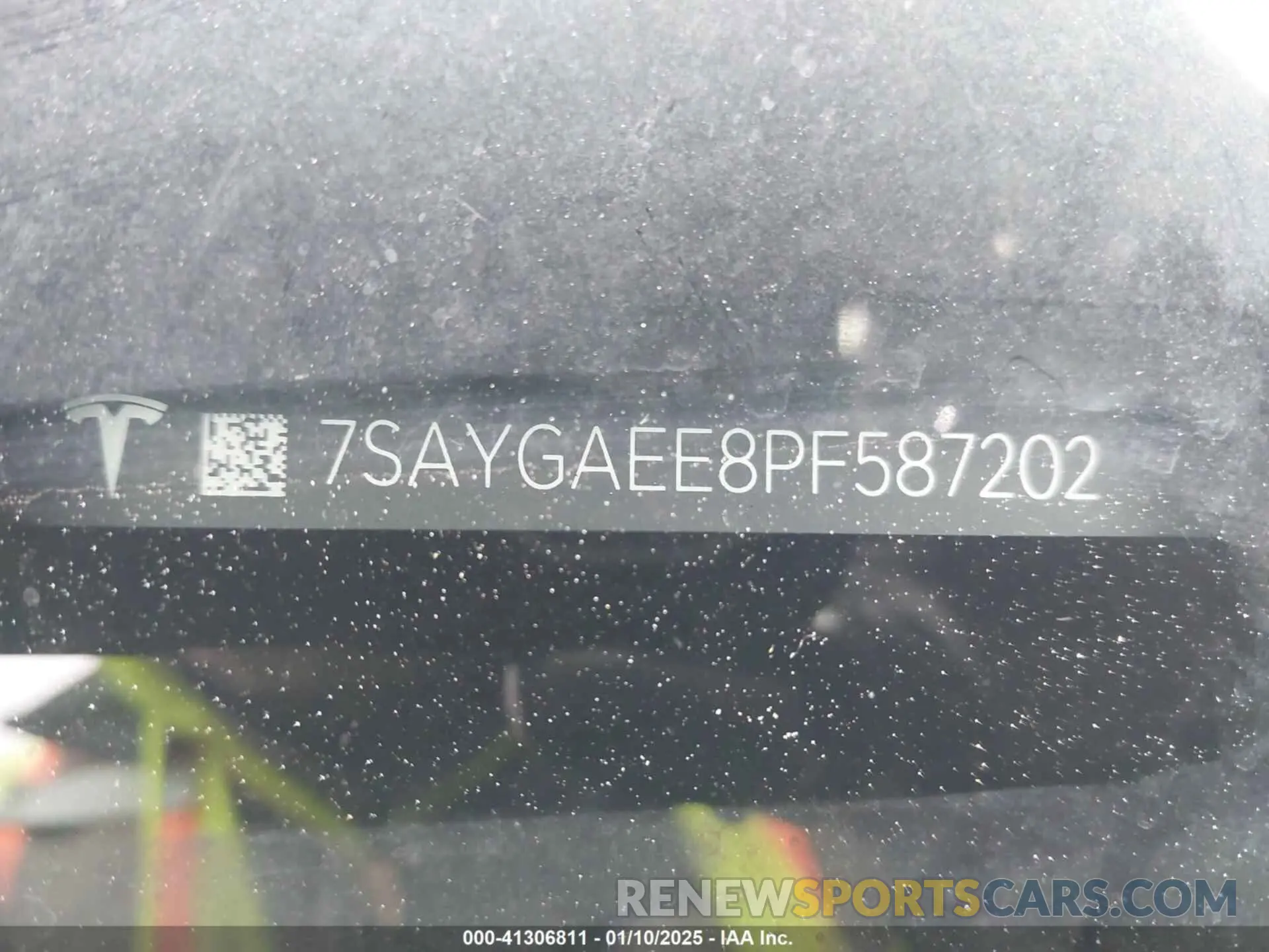 9 fotografías del automóvil dañado 7SAYGAEE8PF587202 TESLA MODEL Y 2023