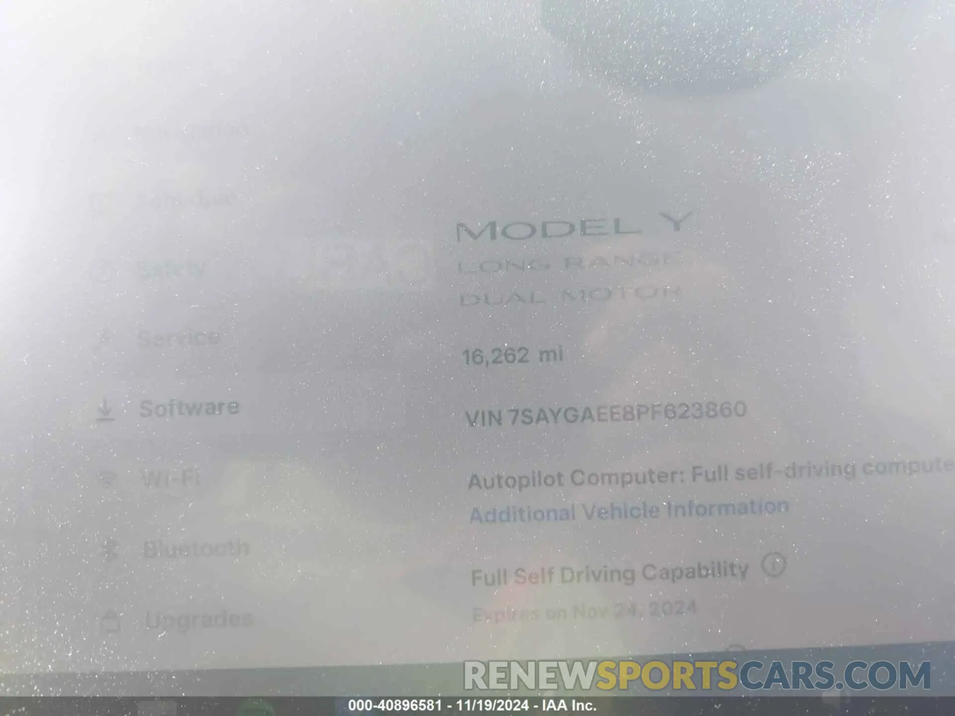 14 fotografías del automóvil dañado 7SAYGAEE8PF623860 TESLA MODEL Y 2023