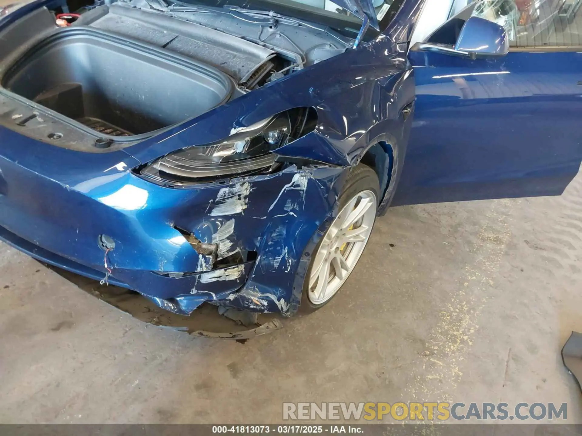 6 fotografías del automóvil dañado 7SAYGAEE8PF661220 TESLA MODEL Y 2023