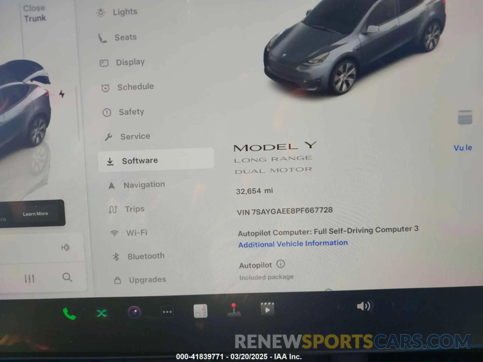 14 fotografías del automóvil dañado 7SAYGAEE8PF667728 TESLA MODEL Y 2023