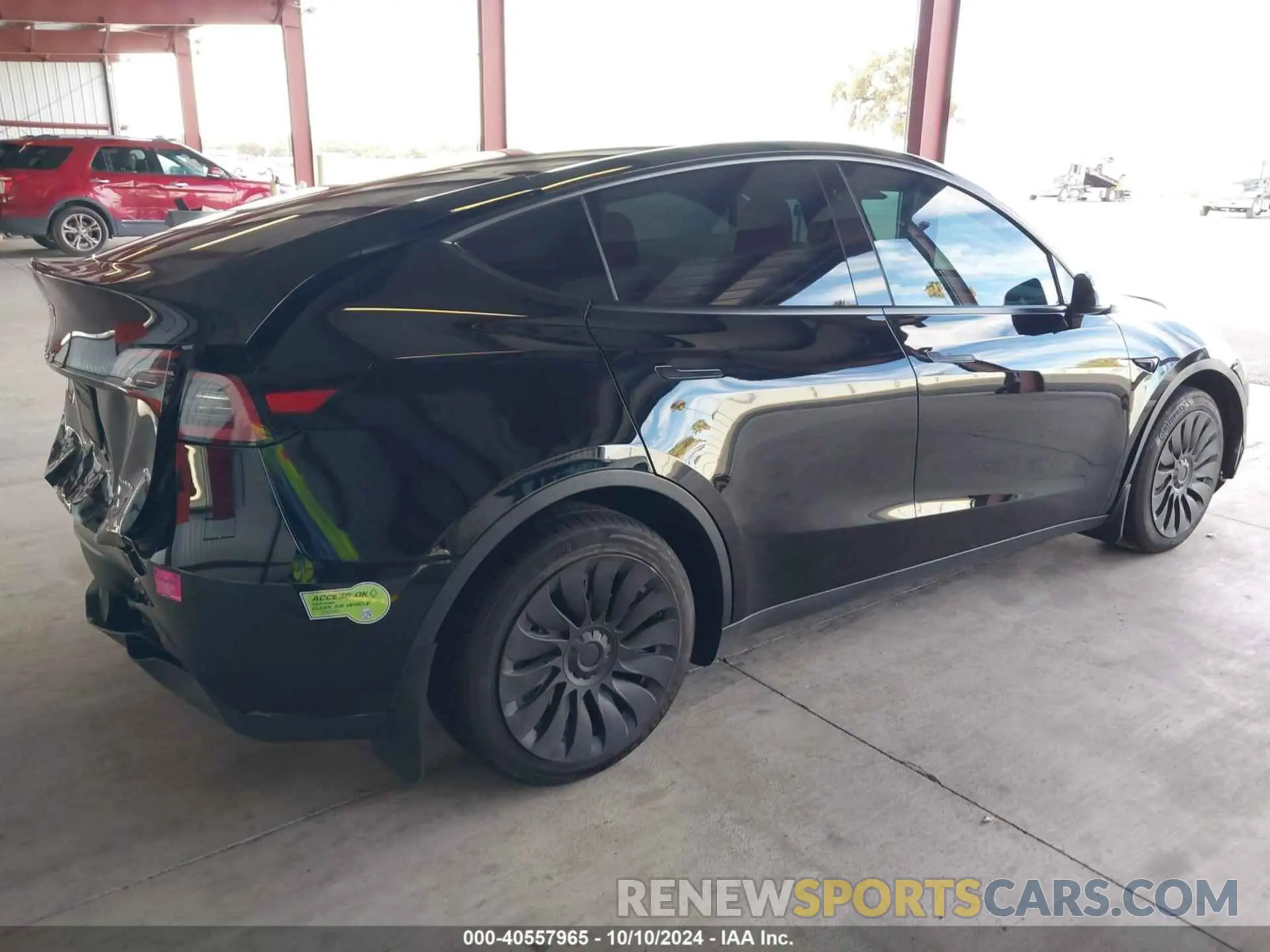 4 fotografías del automóvil dañado 7SAYGAEE9PF716337 TESLA MODEL Y 2023