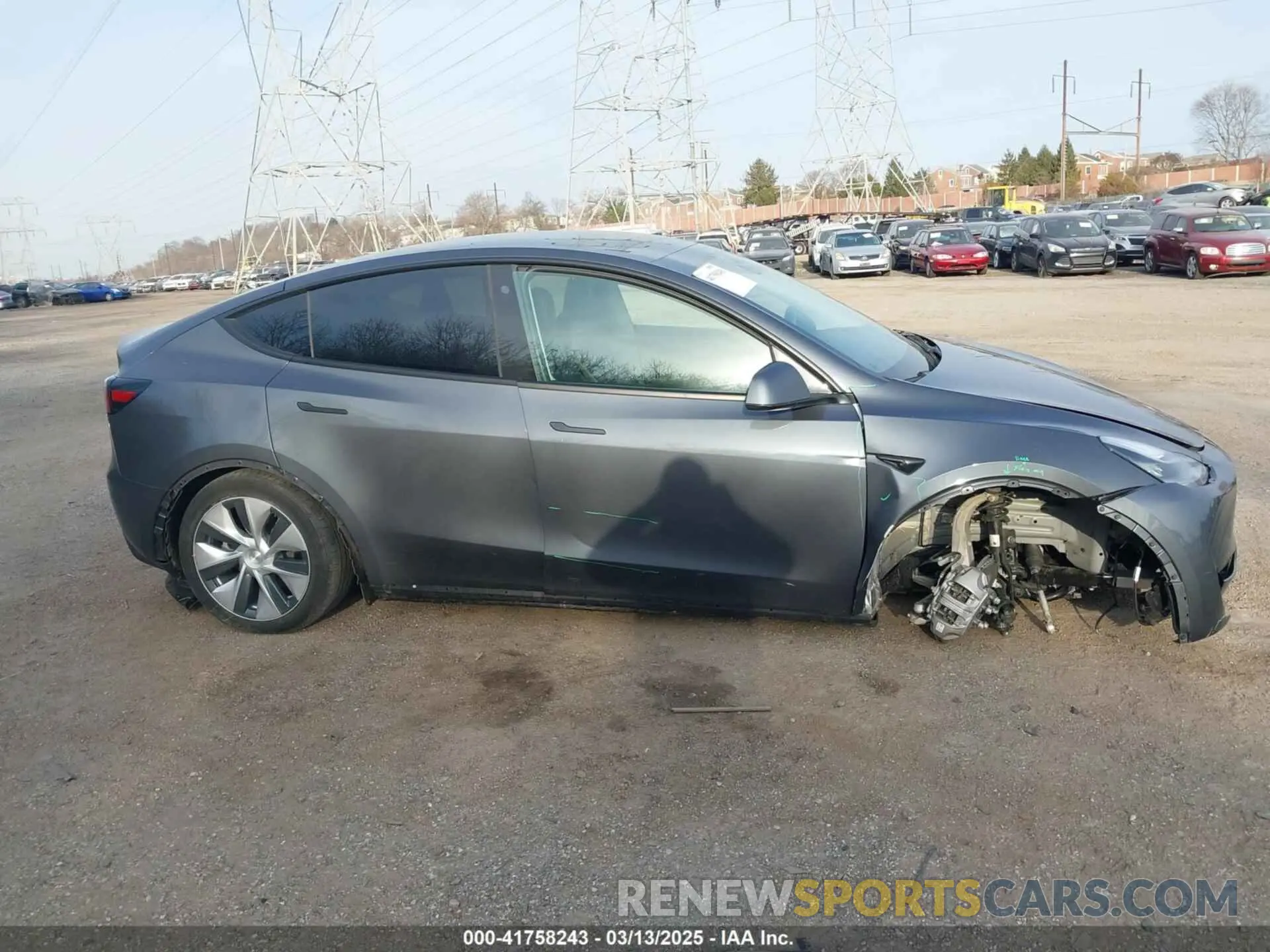 14 fotografías del automóvil dañado 7SAYGAEEXPF612231 TESLA MODEL Y 2023