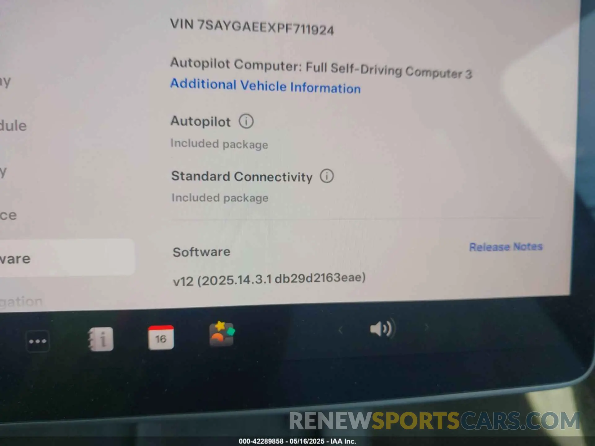 17 fotografías del automóvil dañado 7SAYGAEEXPF711924 TESLA MODEL Y 2023
