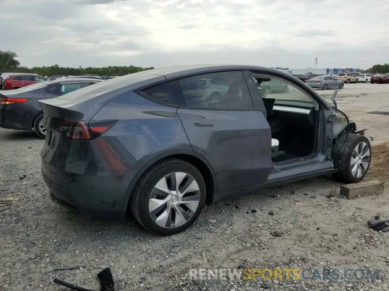 3 fotografías del automóvil dañado 7SAYGDED1PF913589 TESLA MODEL Y 2023