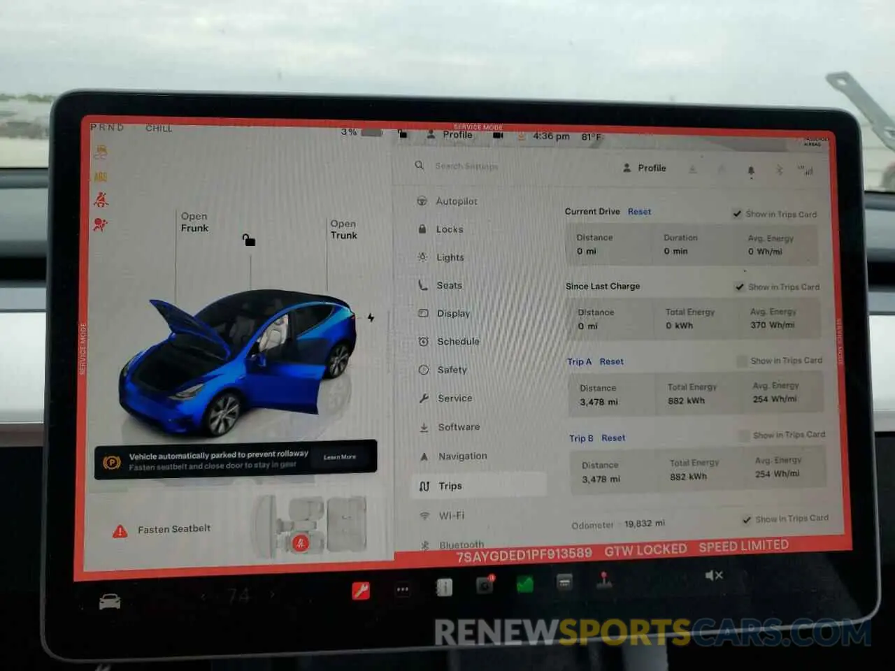 9 fotografías del automóvil dañado 7SAYGDED1PF913589 TESLA MODEL Y 2023