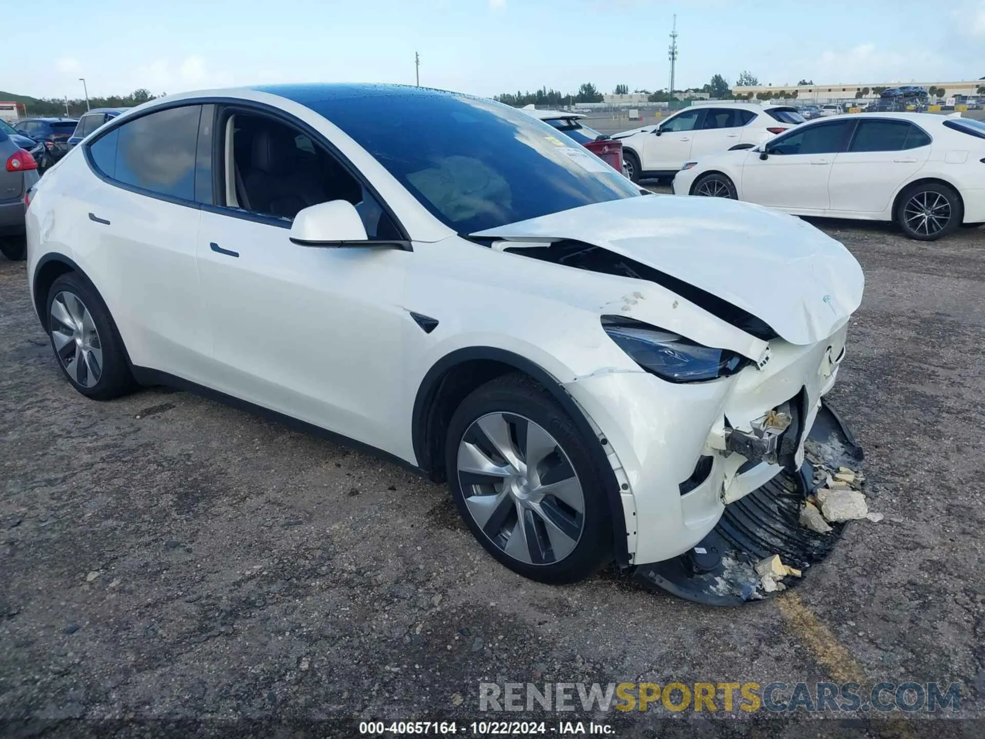 1 fotografías del automóvil dañado 7SAYGDED1PF957284 TESLA MODEL Y 2023