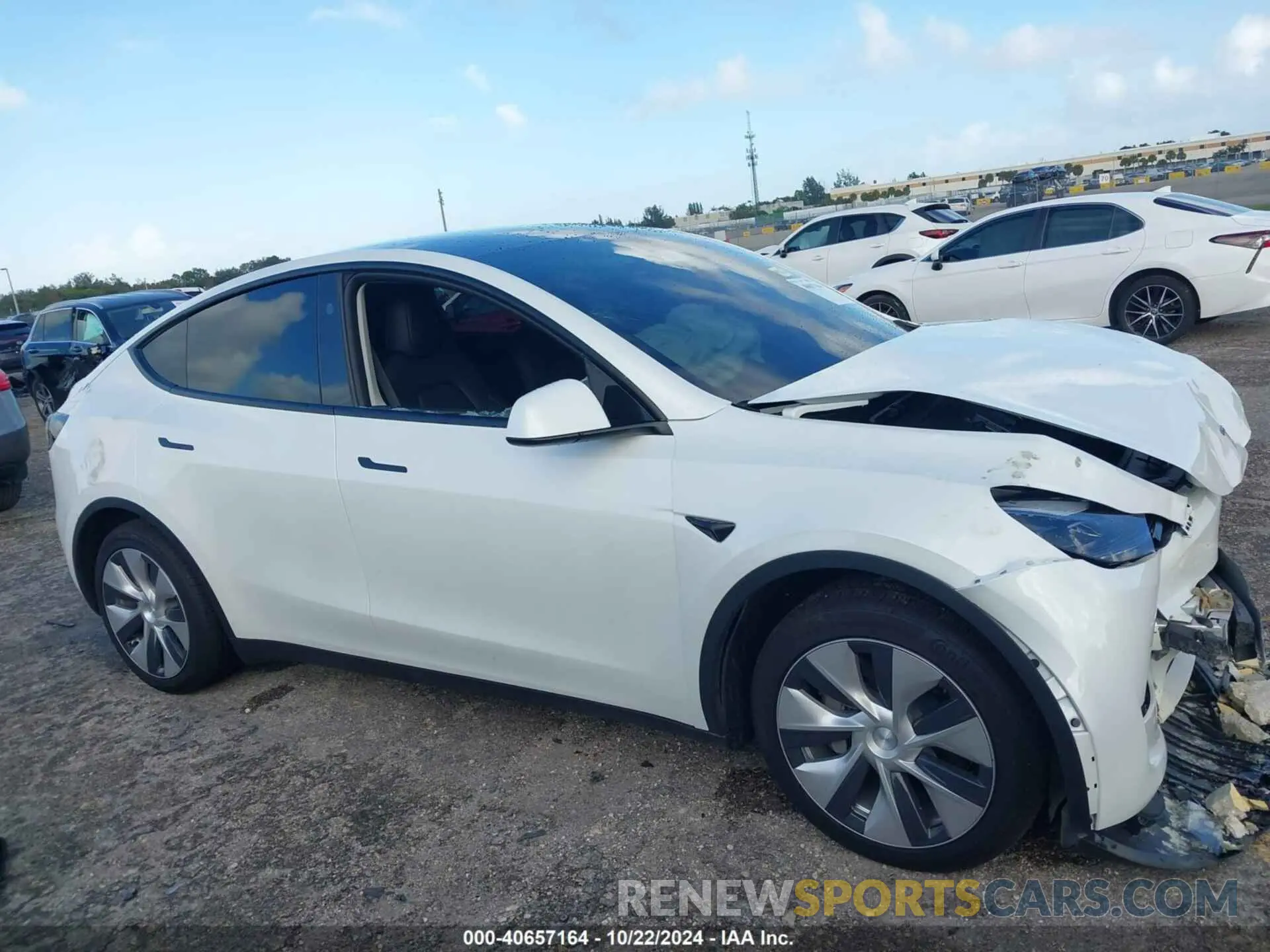 13 fotografías del automóvil dañado 7SAYGDED1PF957284 TESLA MODEL Y 2023