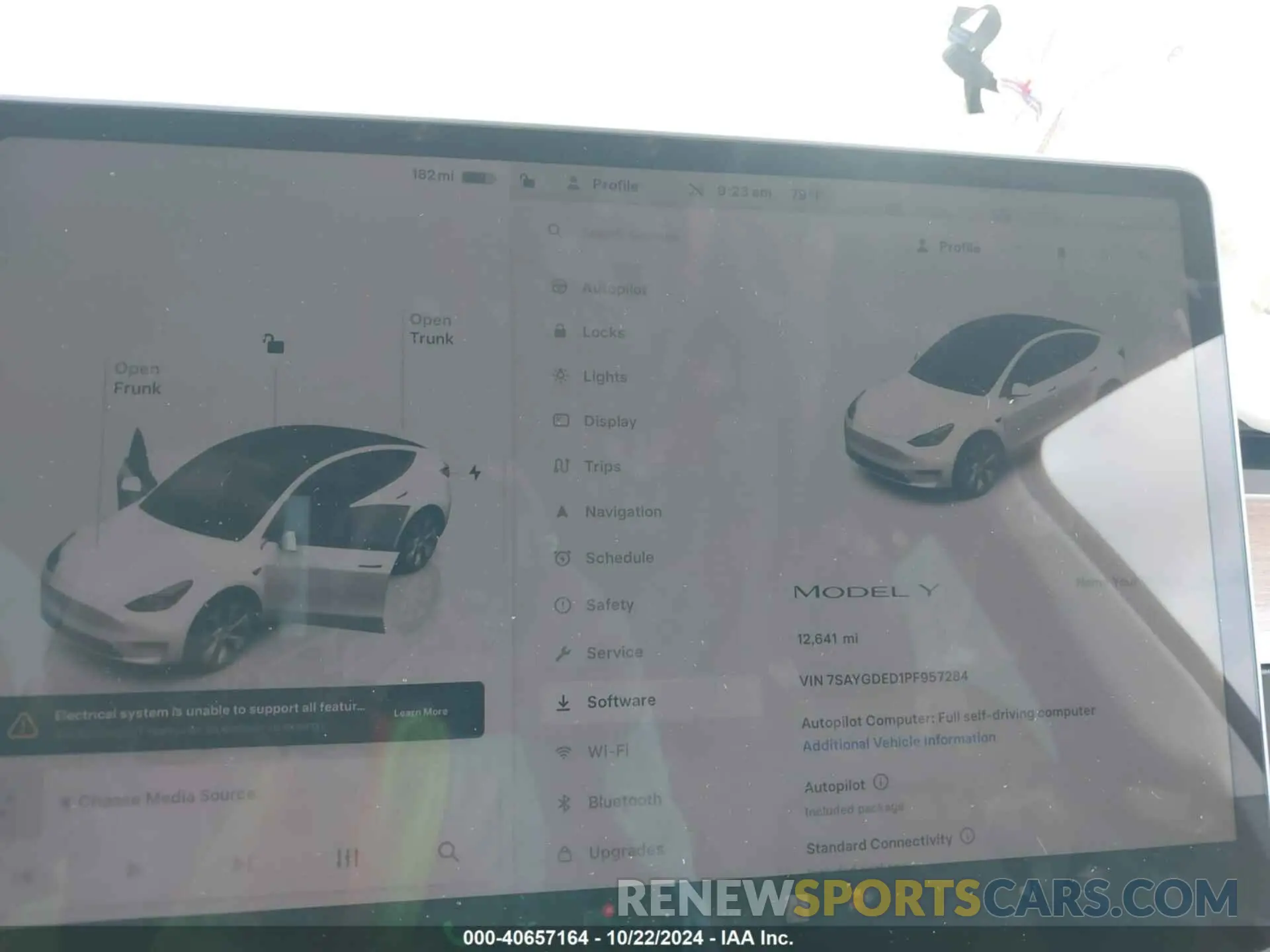 7 fotografías del automóvil dañado 7SAYGDED1PF957284 TESLA MODEL Y 2023