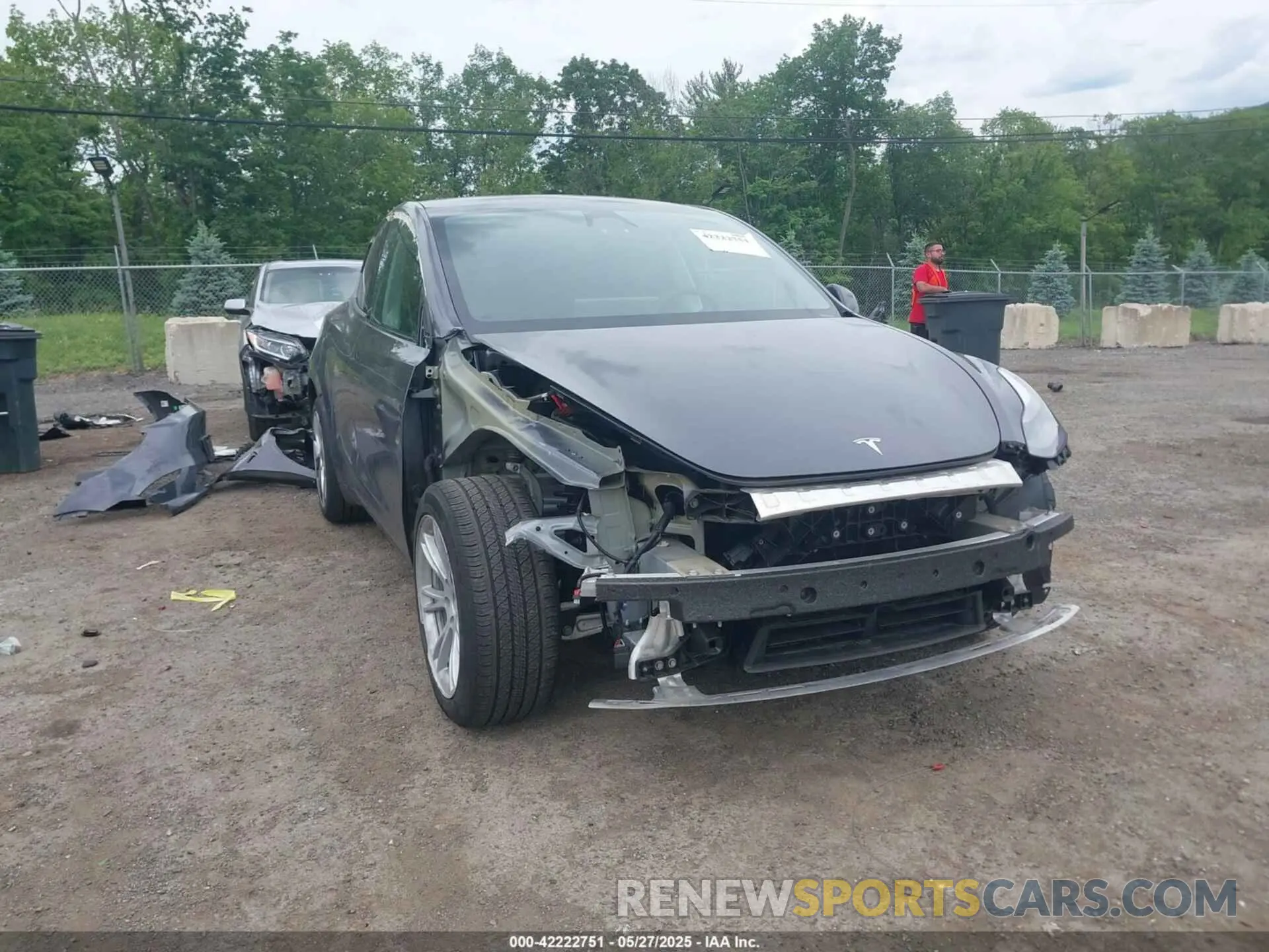 6 fotografías del automóvil dañado 7SAYGDED2PF935181 TESLA MODEL Y 2023