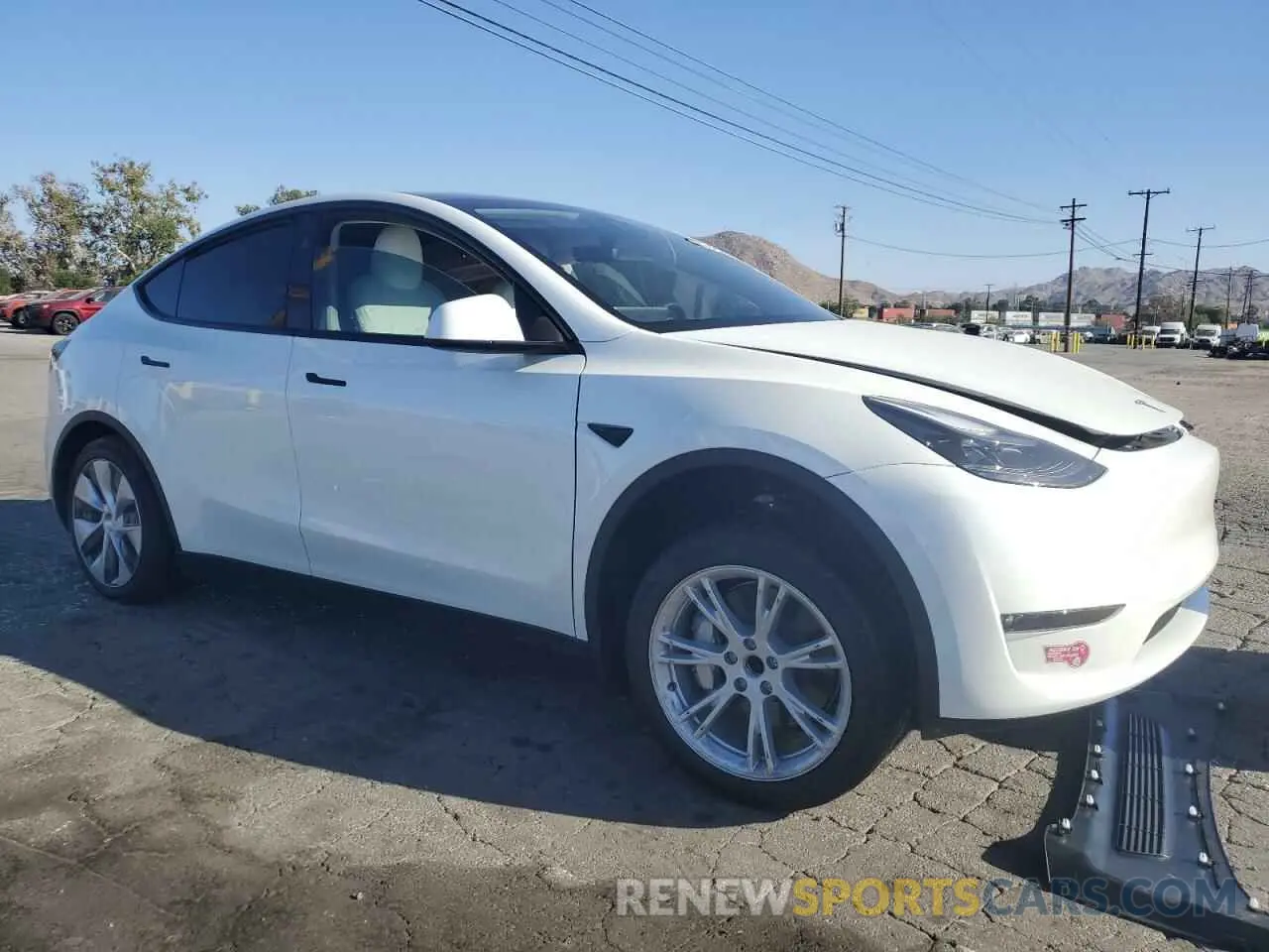 4 fotografías del automóvil dañado 7SAYGDED3PF962910 TESLA MODEL Y 2023