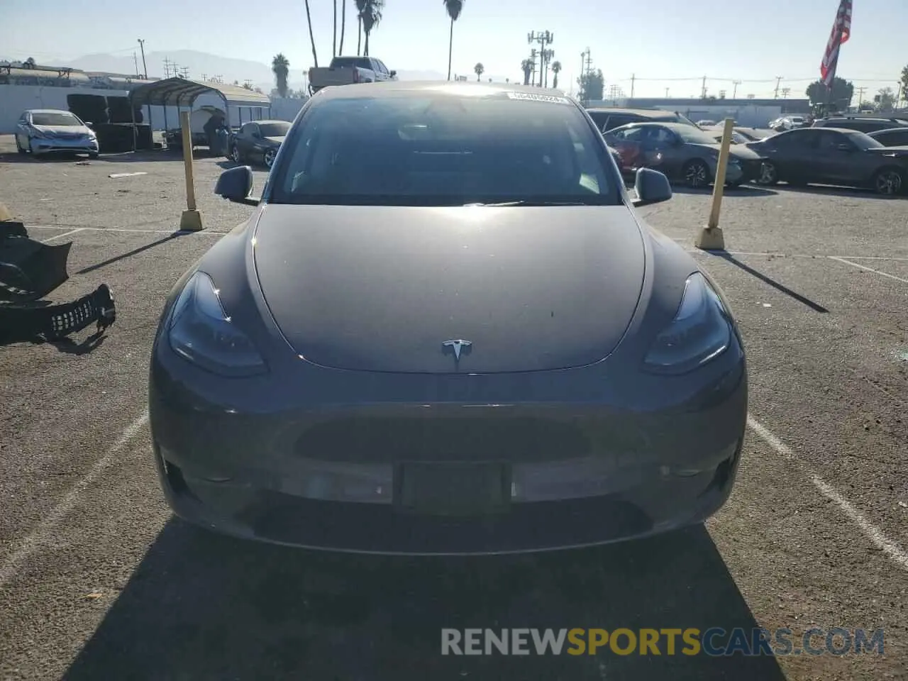 5 fotografías del automóvil dañado 7SAYGDED4PF947865 TESLA MODEL Y 2023
