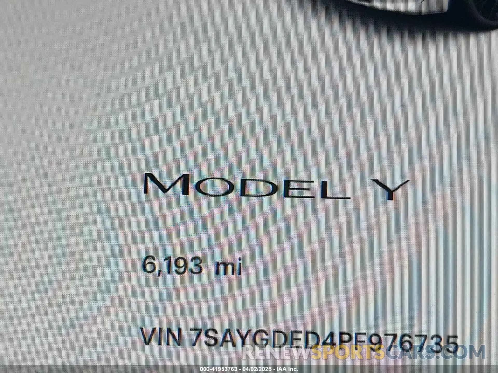16 fotografías del automóvil dañado 7SAYGDED4PF976735 TESLA MODEL Y 2023