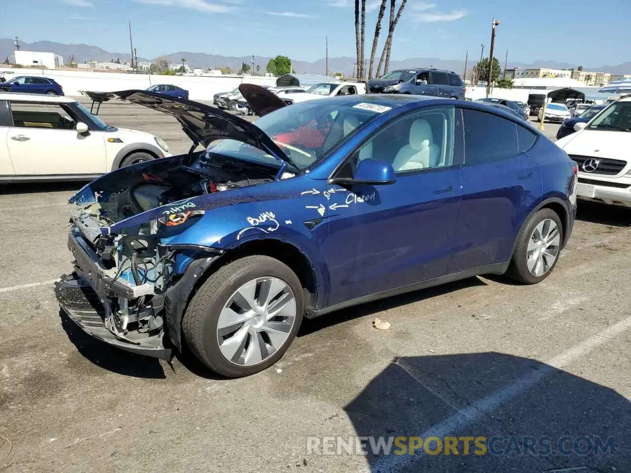 1 fotografías del automóvil dañado 7SAYGDED5PF965159 TESLA MODEL Y 2023