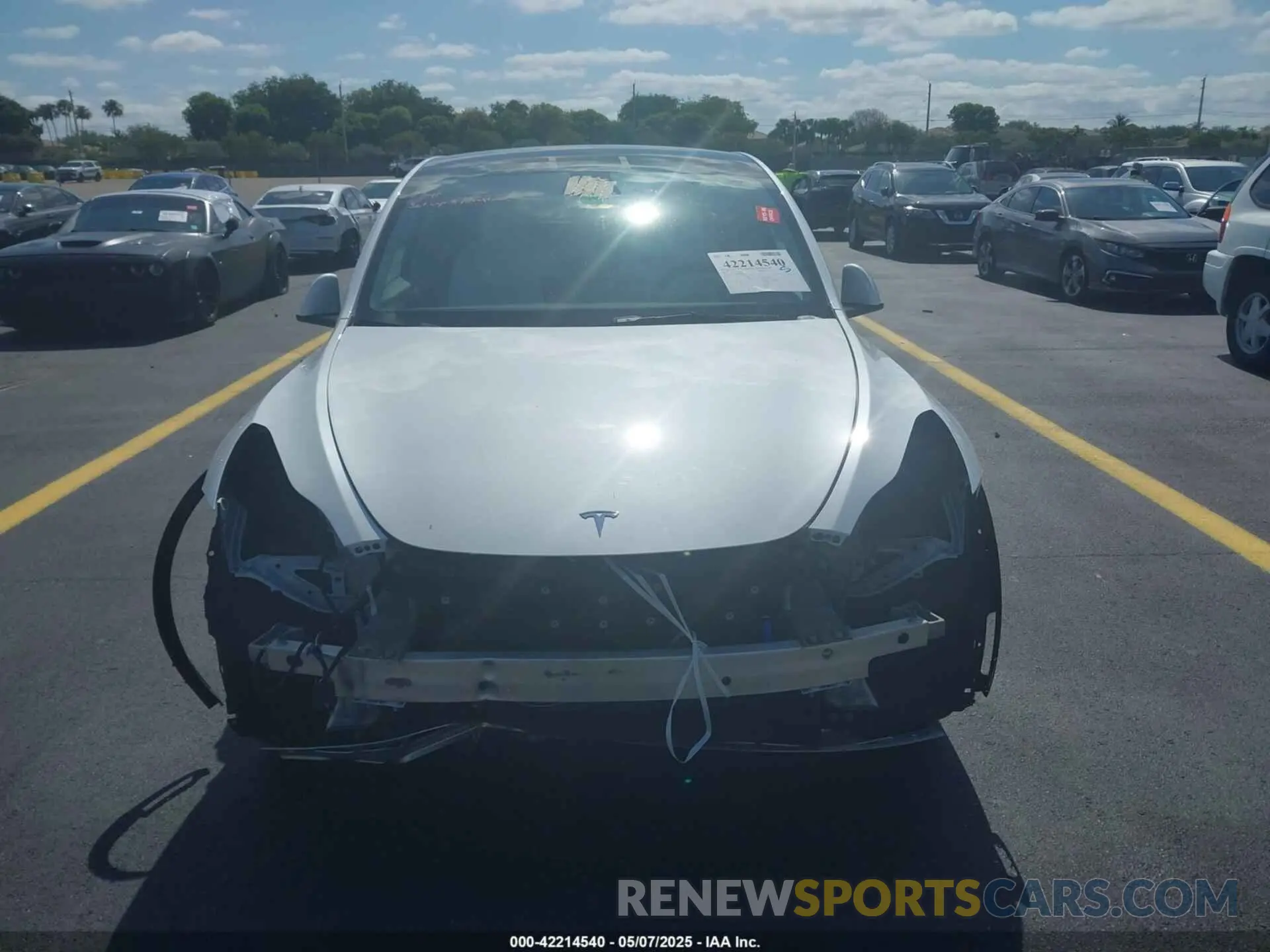 6 fotografías del automóvil dañado 7SAYGDED7PF945916 TESLA MODEL Y 2023