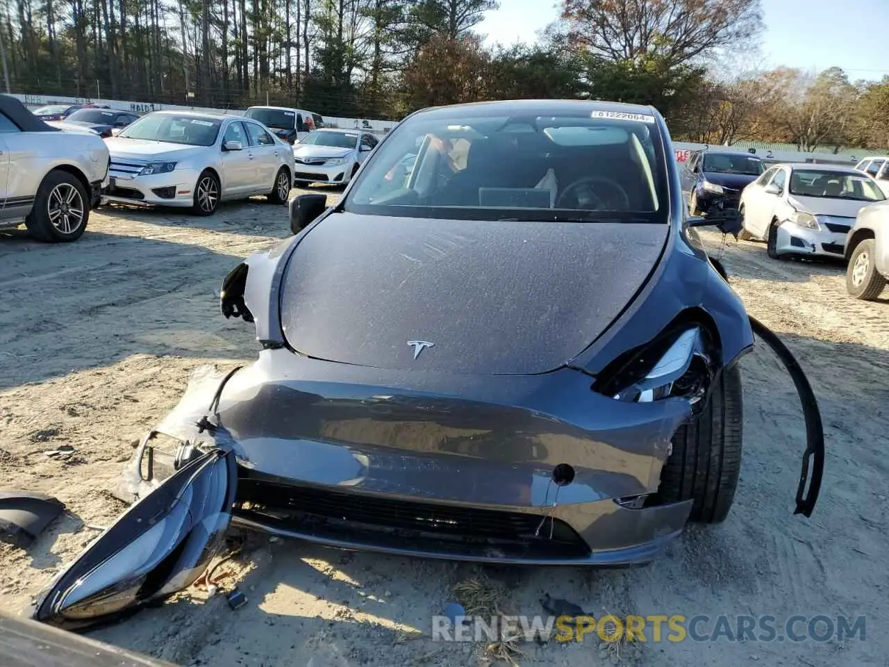5 fotografías del automóvil dañado 7SAYGDED8PF957265 TESLA MODEL Y 2023
