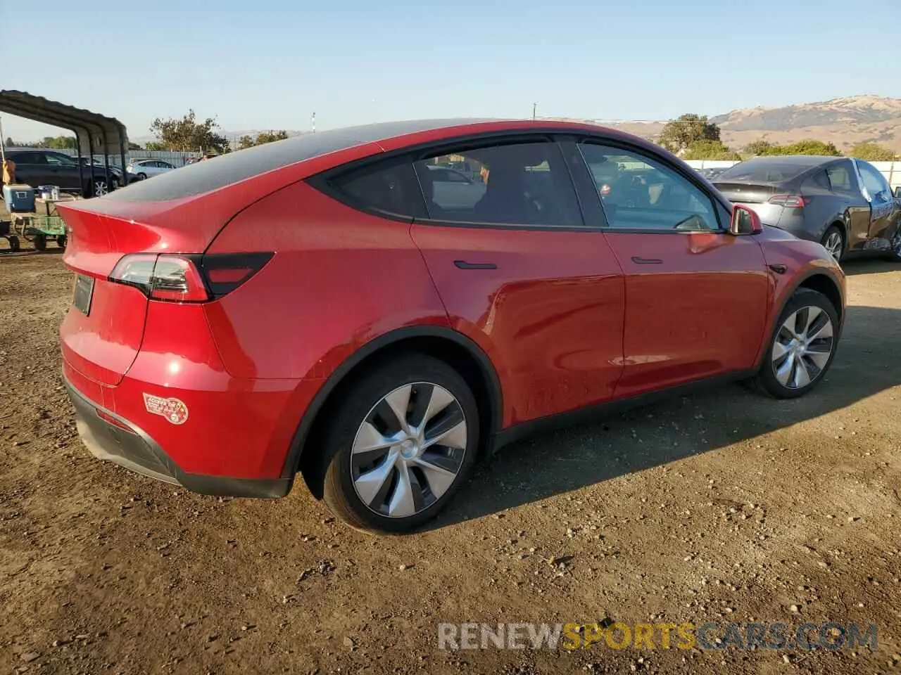 3 fotografías del automóvil dañado 7SAYGDED8PF971795 TESLA MODEL Y 2023
