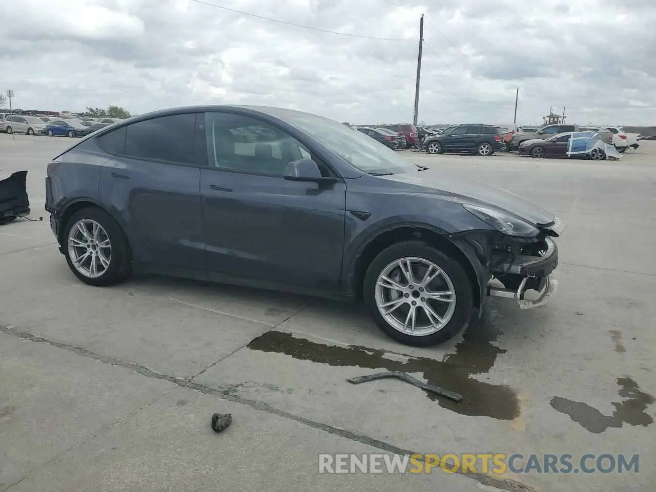 4 fotografías del automóvil dañado 7SAYGDED9PF965231 TESLA MODEL Y 2023