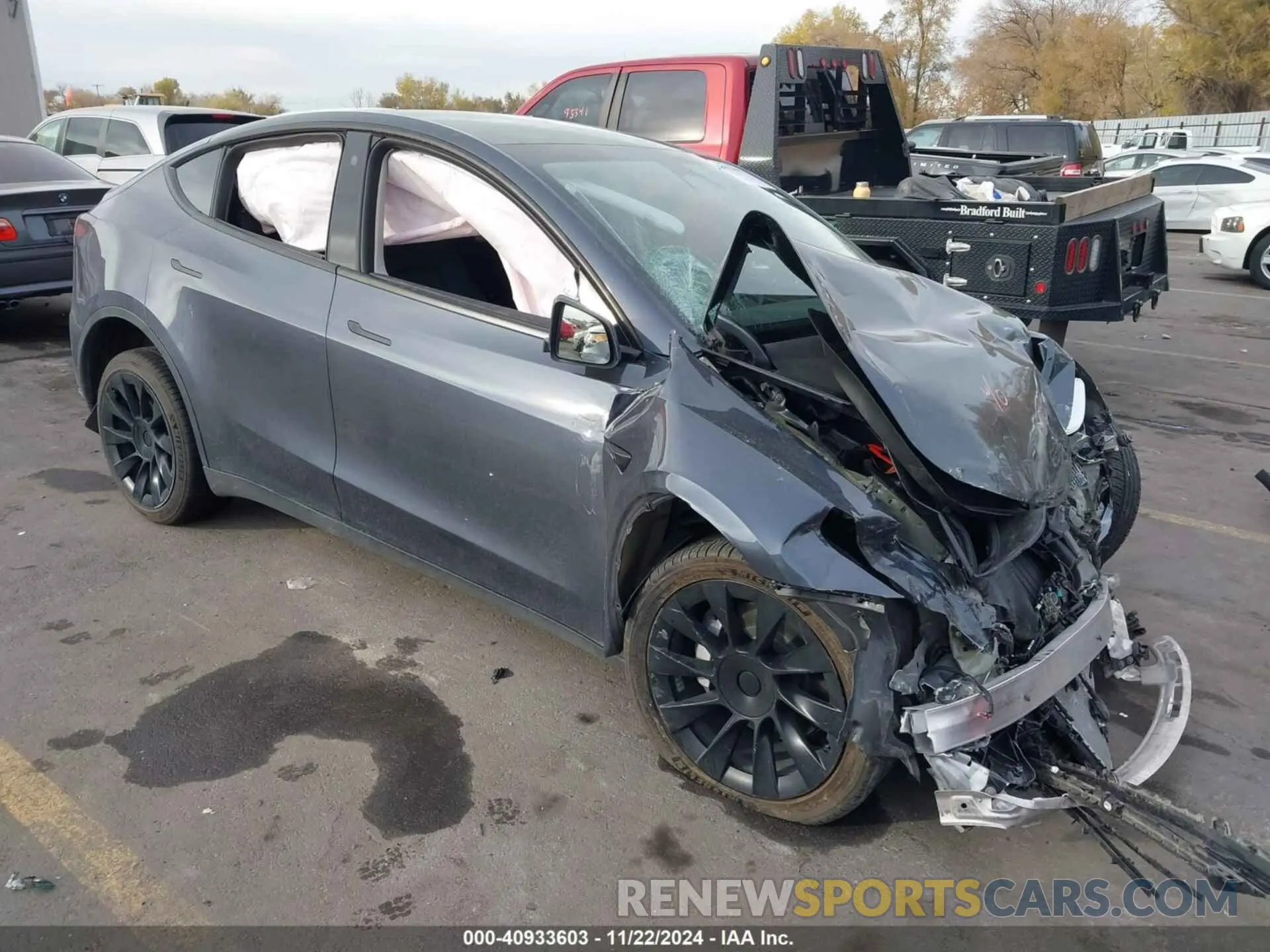 1 fotografías del automóvil dañado 7SAYGDEE0PA029312 TESLA MODEL Y 2023
