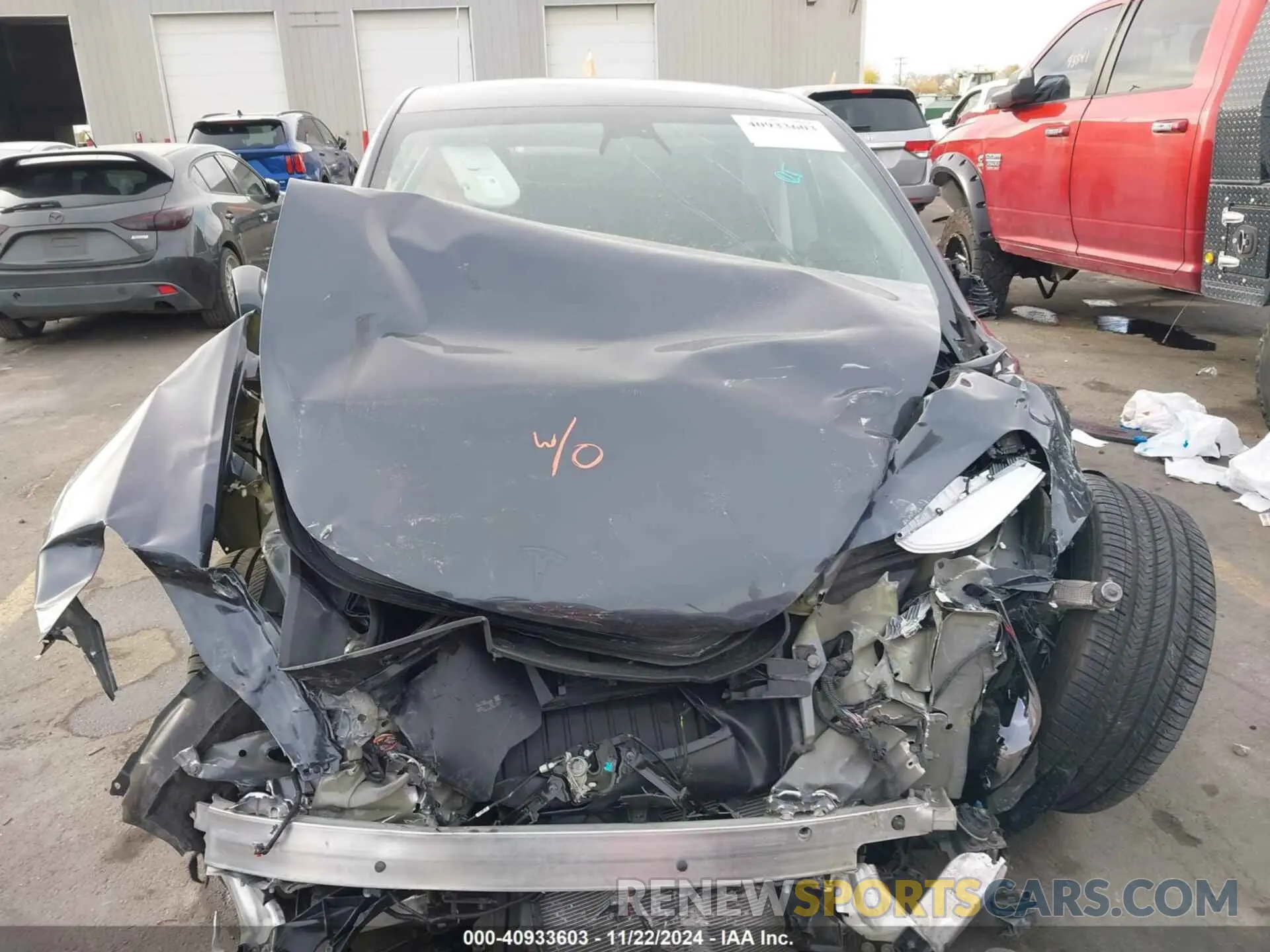 11 fotografías del automóvil dañado 7SAYGDEE0PA029312 TESLA MODEL Y 2023